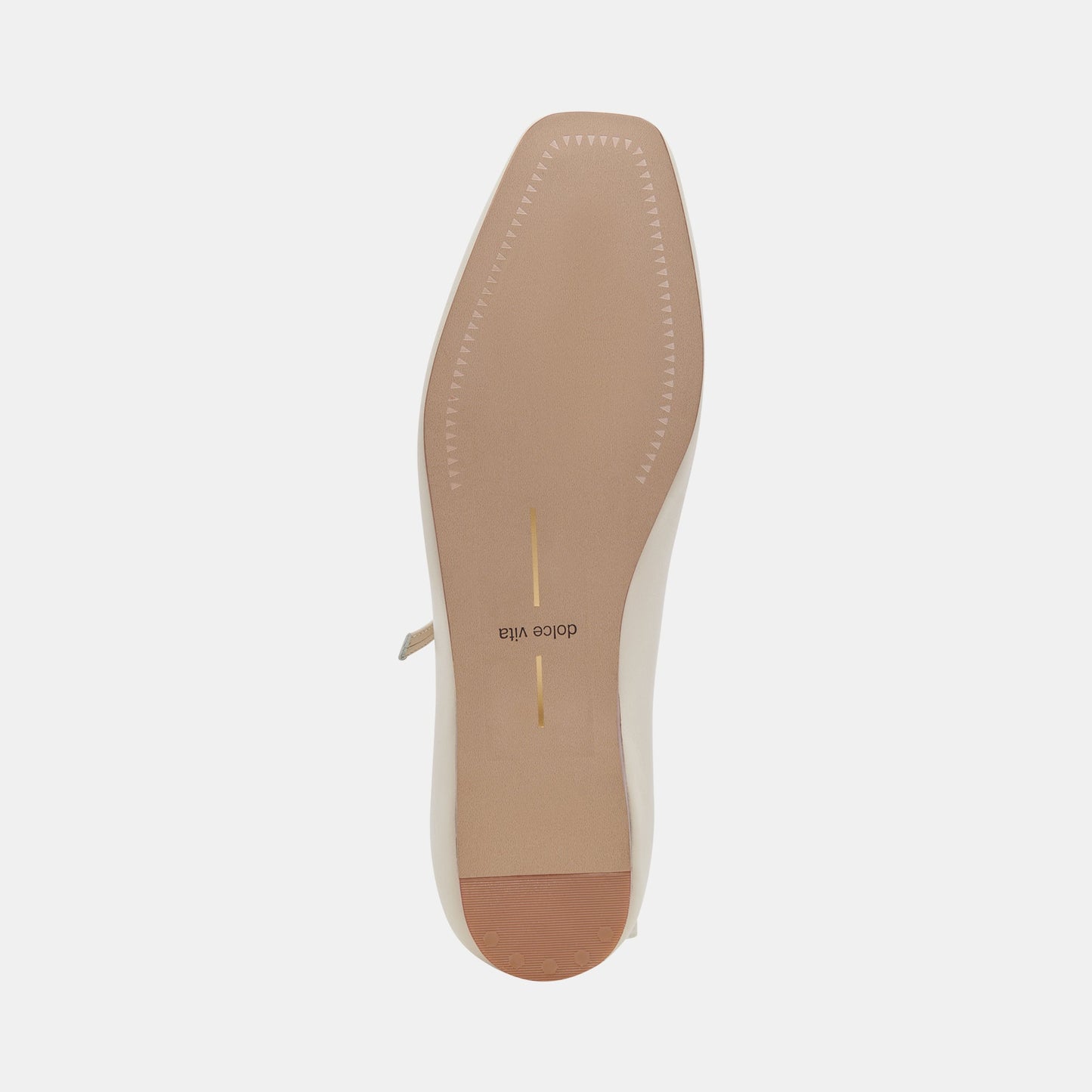 Dolce Vita Reyes Wide Ballet Flats Ivory Leather