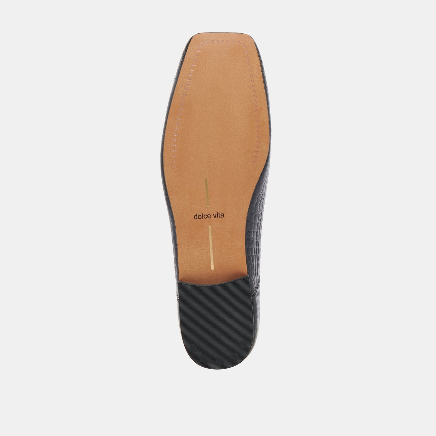 Dolce Vita Anisa Ballet Flats NOIR EMBOSSED LEATHER