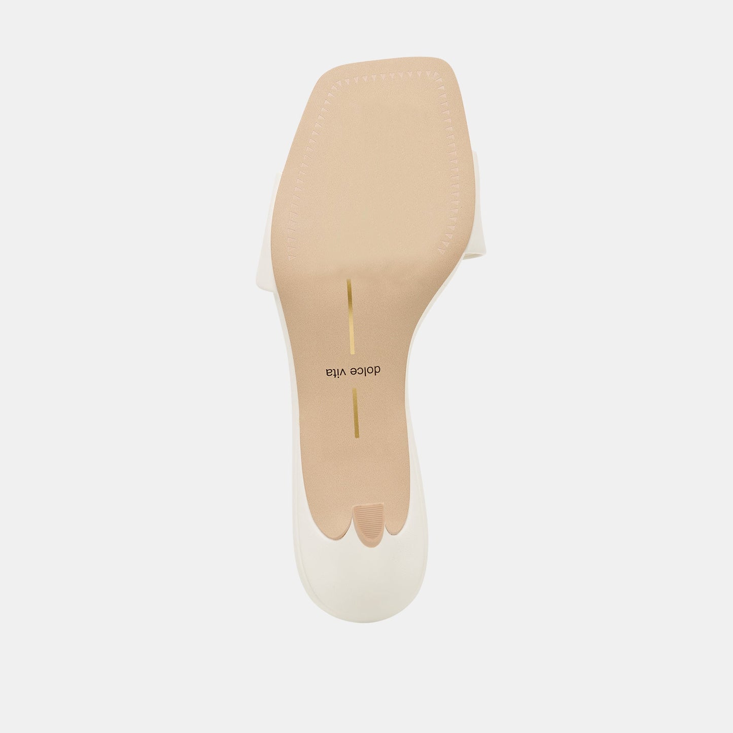 Dolce Vita Rexa True White Leather Heels