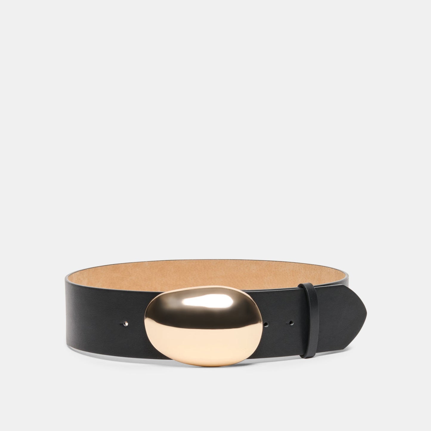 Dolce Vita Bubble Black Gold Buckle Belt
