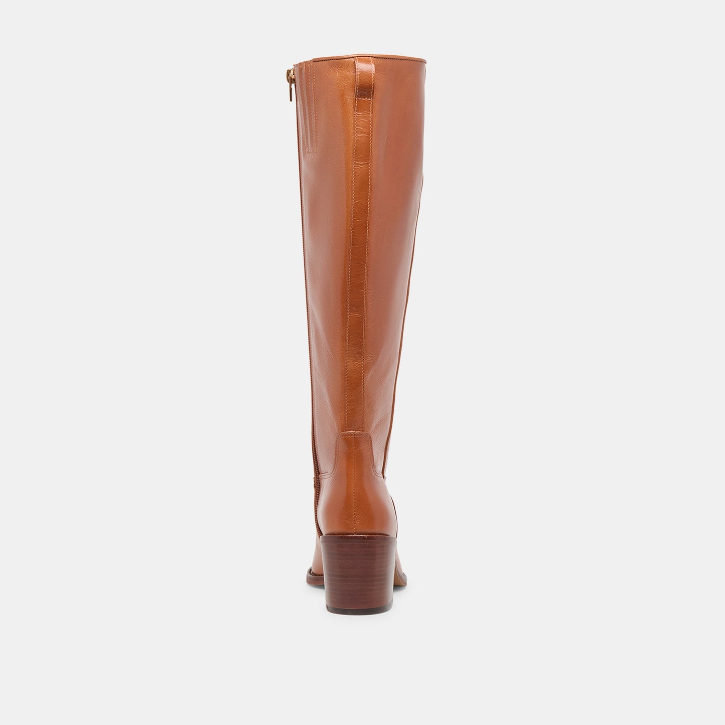 Dolce Vita Lucyle Tan Leather Wide Calf Boots