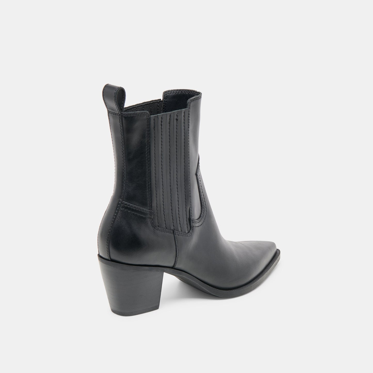 Dolce Vita Slim Black Leather Booties