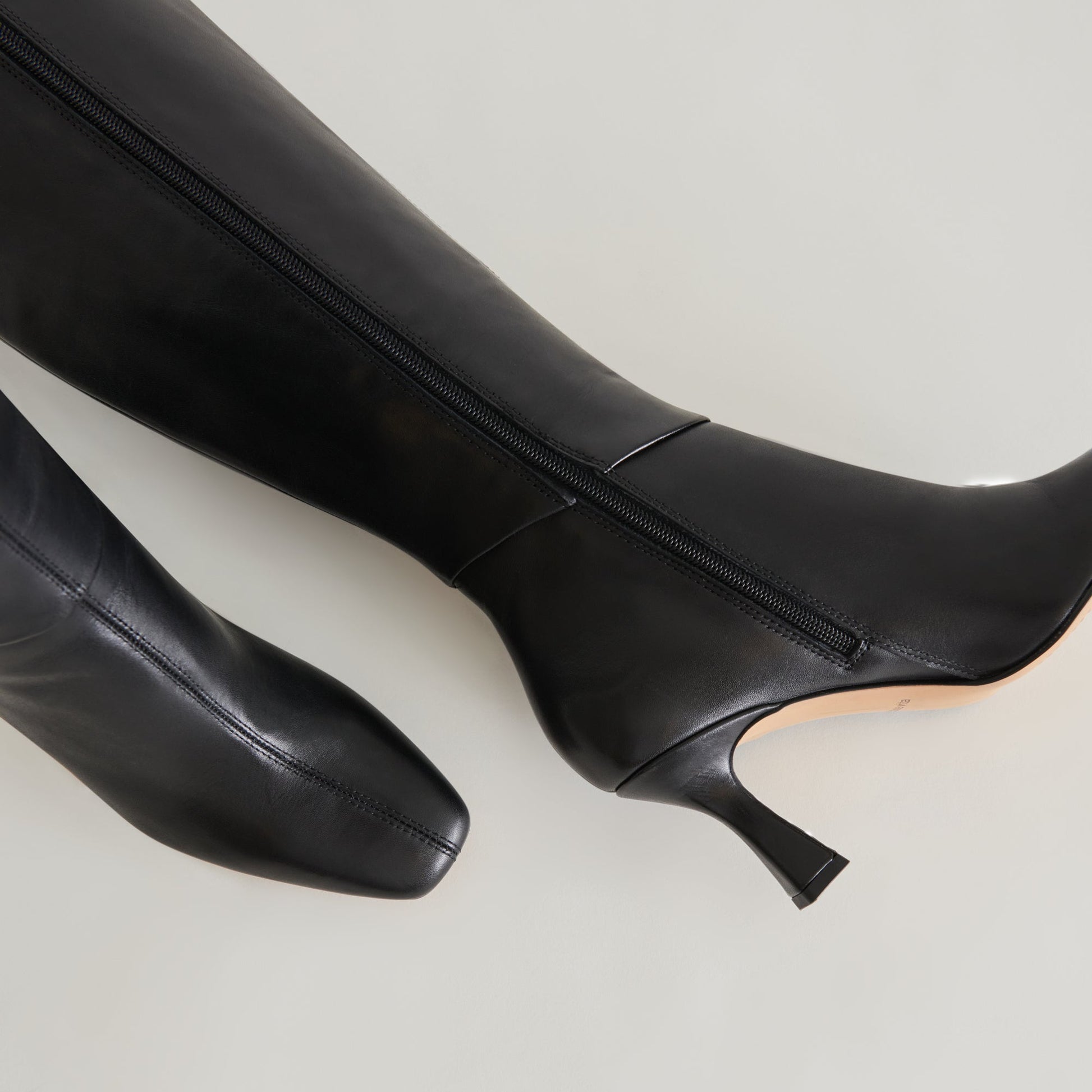 Dolce Vita Gyra Wide Calf Black Leather Boots