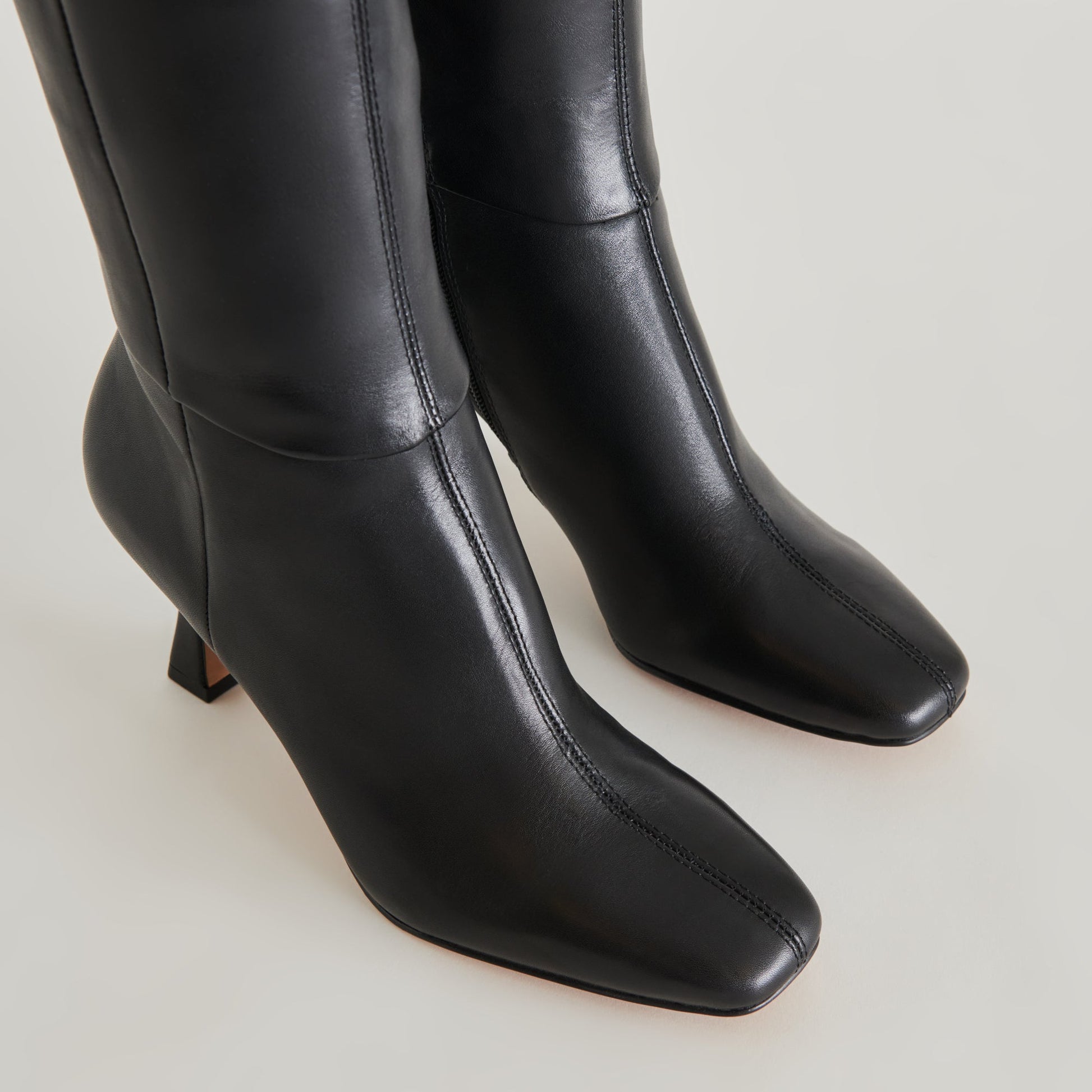 Dolce Vita Gyra Wide Calf Black Leather Boots