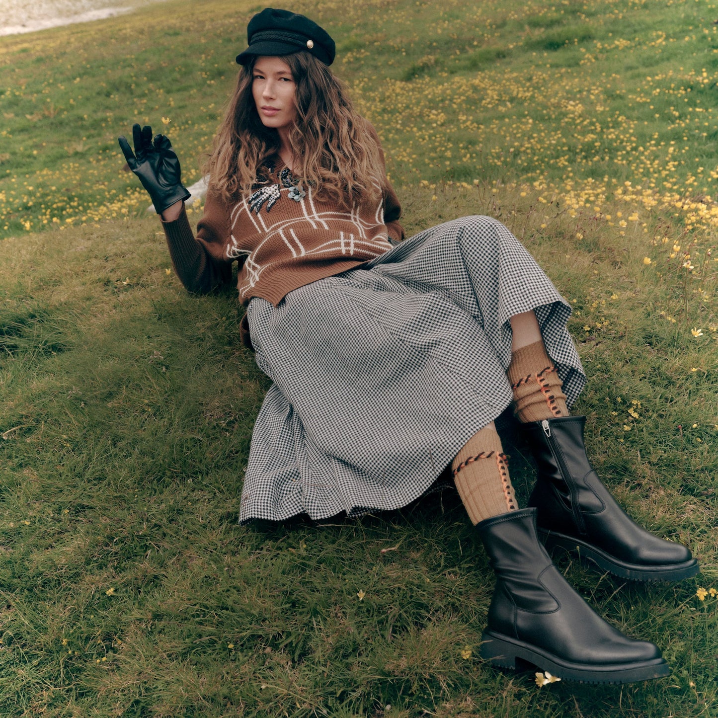 Dolce Vita Simaya H2O Waterproof Black Leather Boots