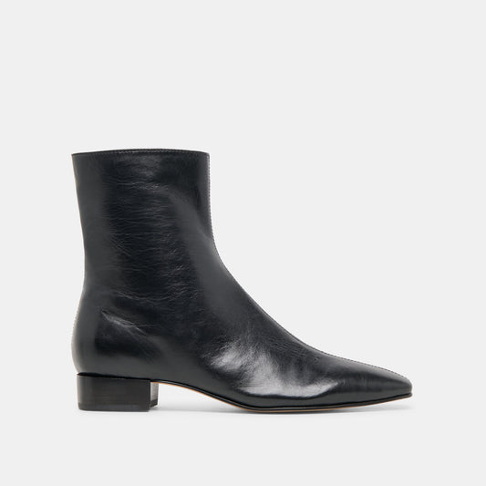 Dolce Vita Tarine Black Leather Booties