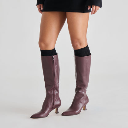 Dolce Vita Auggie Wine Leather Boots