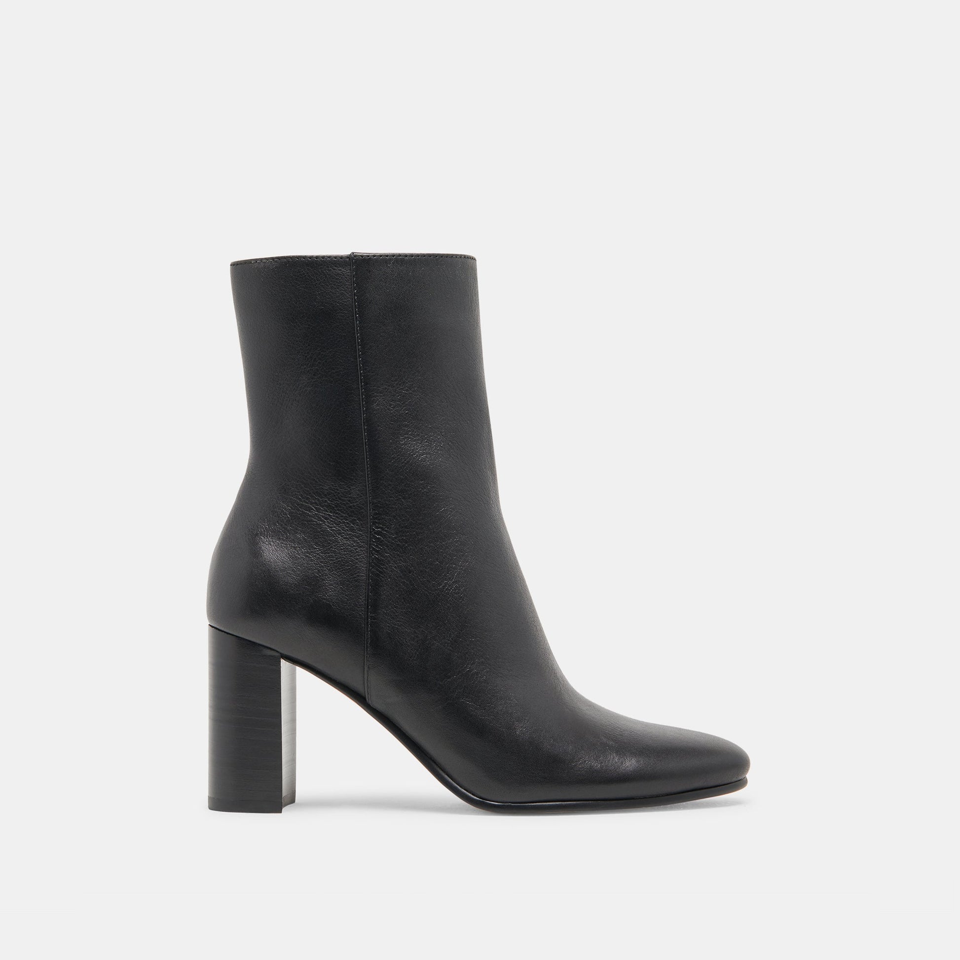 Dolce Vita Suzy Wide Black Leather Booties