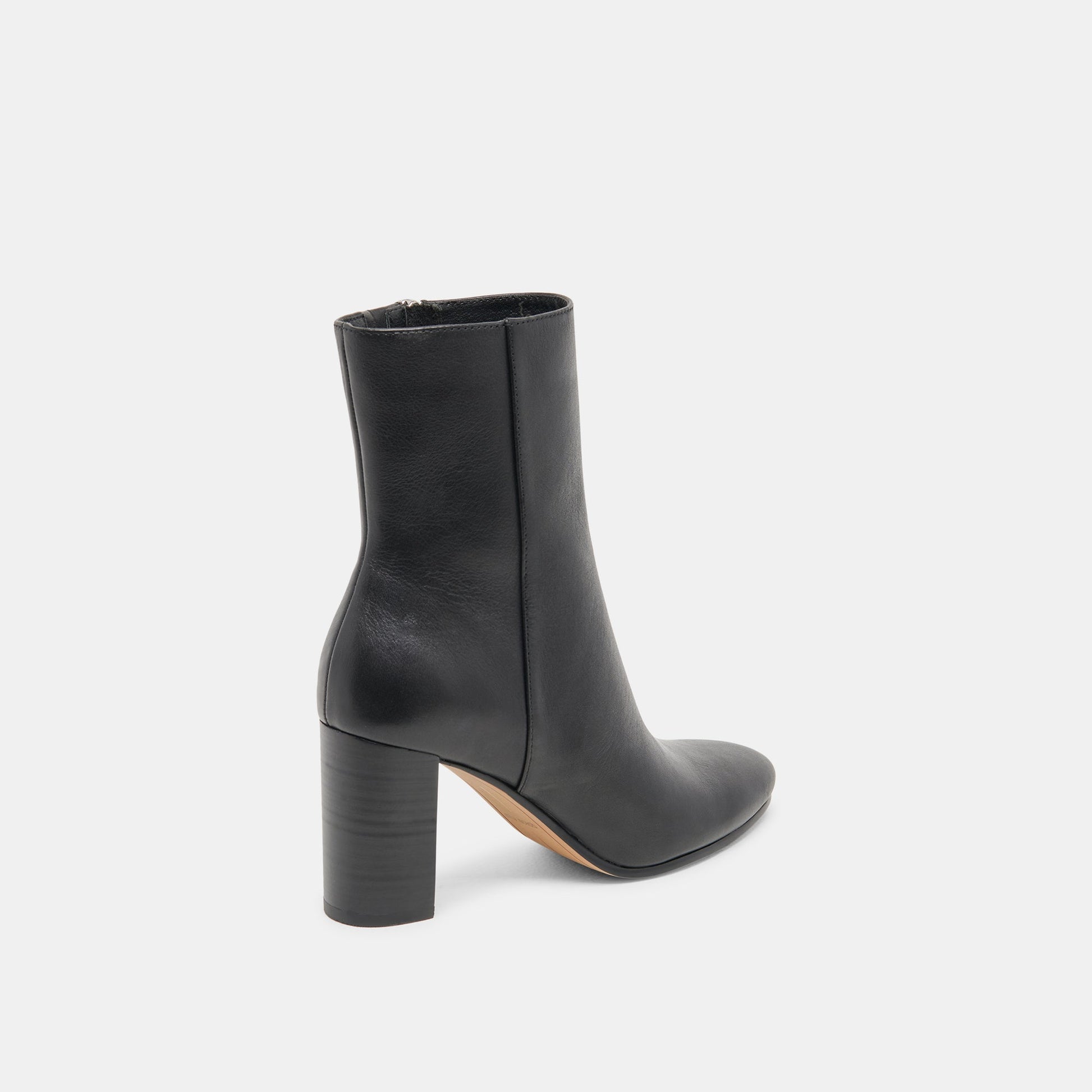 Dolce Vita Suzy Wide Black Leather Booties