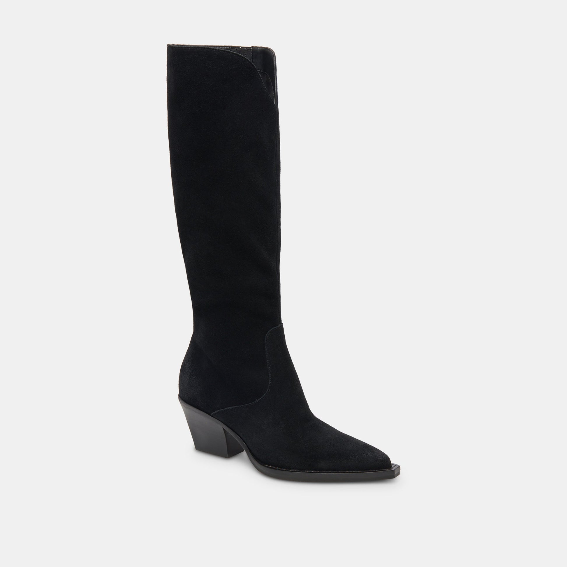 Dolce Vita Raj Extra Wide Calf Onyx Suede Boots
