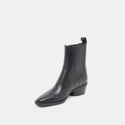 Dolce Vita Faint H2O Waterproof Black Leather Booties
