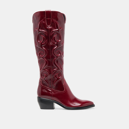 Dolce Vita Mirla Oxblood Leather Boots