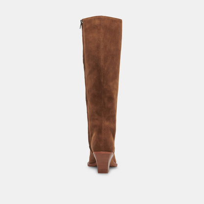 Dolce Vita Raj Extra Wide Calf Brown Suede Boots