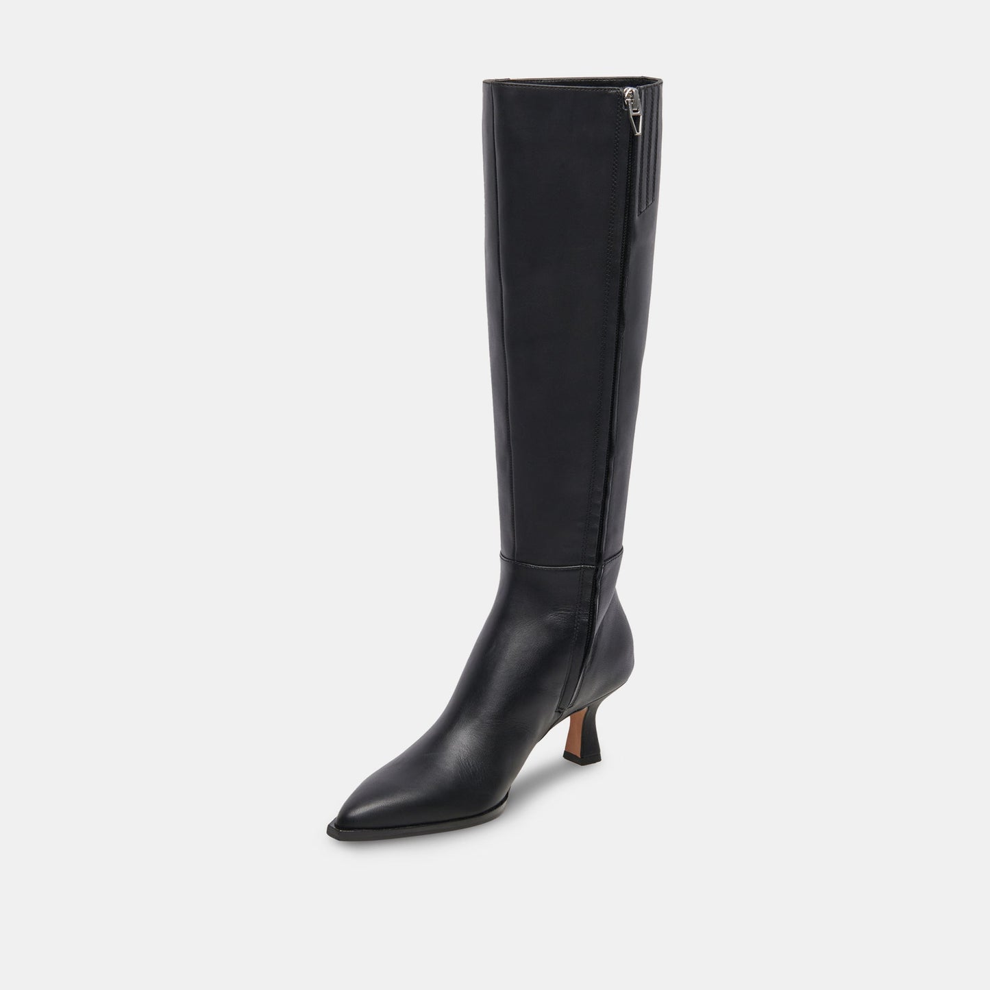 Dolce Vita Auggie Black Leather Narrow Calf Boots
