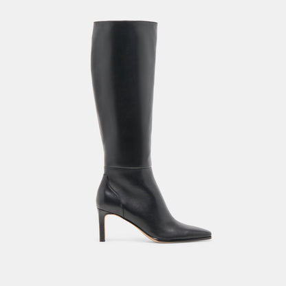 Dolce Vita Emmi Black Leather Narrow Calf Boots