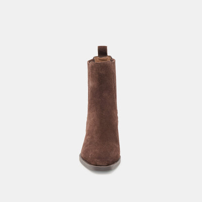 Dolce Vita Faint H2O Waterproof Dk Brown Suede Booties