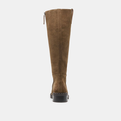 Dolce Vita Glory H2O Waterproof Olive Suede Boots