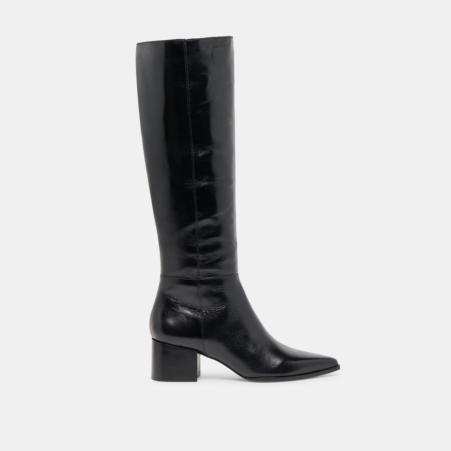 Dolce Vita Kirson Black Leather Wide Calf Boots