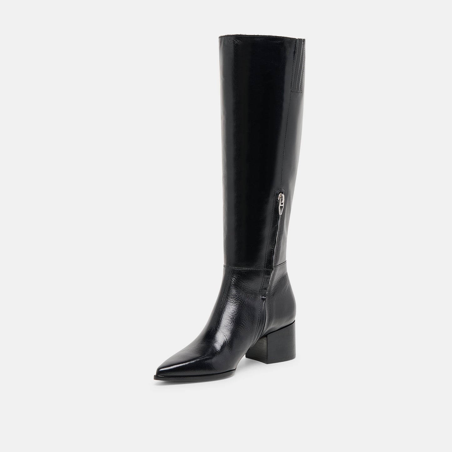 Dolce Vita Kirson Black Leather Wide Calf Boots