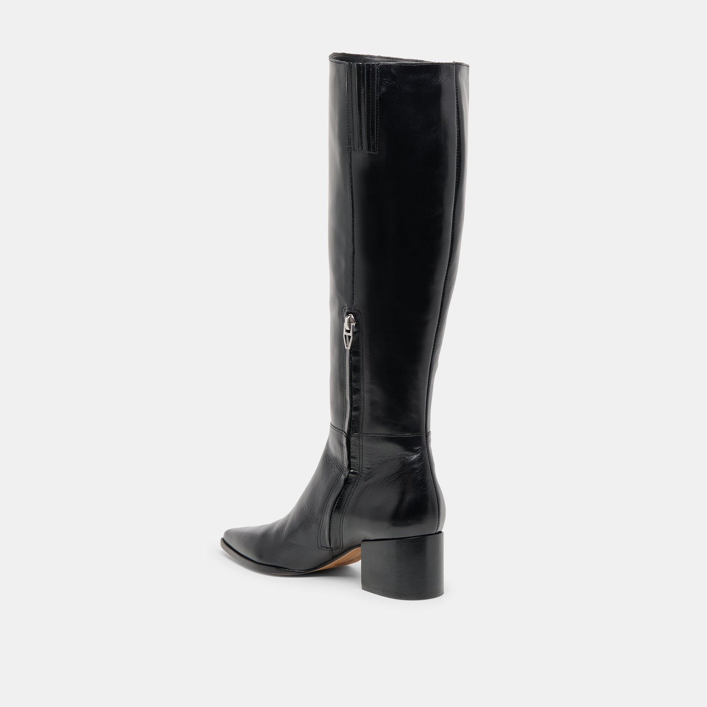 Dolce Vita Kirson Black Leather Wide Calf Boots