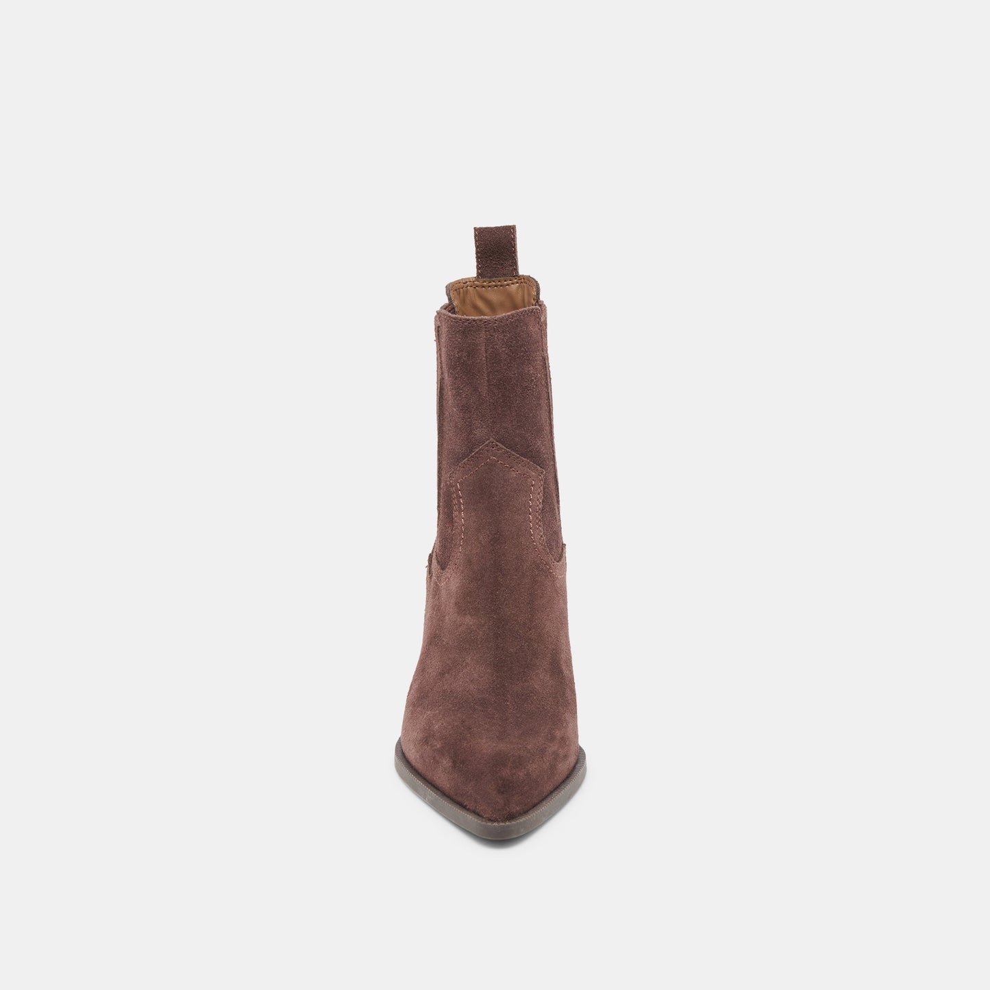 Dolce Vita Slim Mahogany Suede Booties