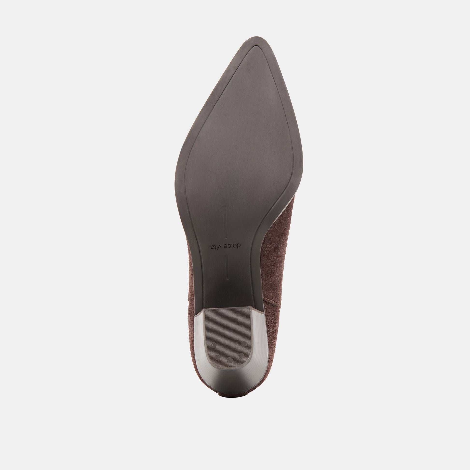 Dolce Vita Slim Mahogany Suede Booties