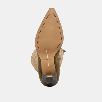 Dolce Vita Auggie Olive Suede Boots