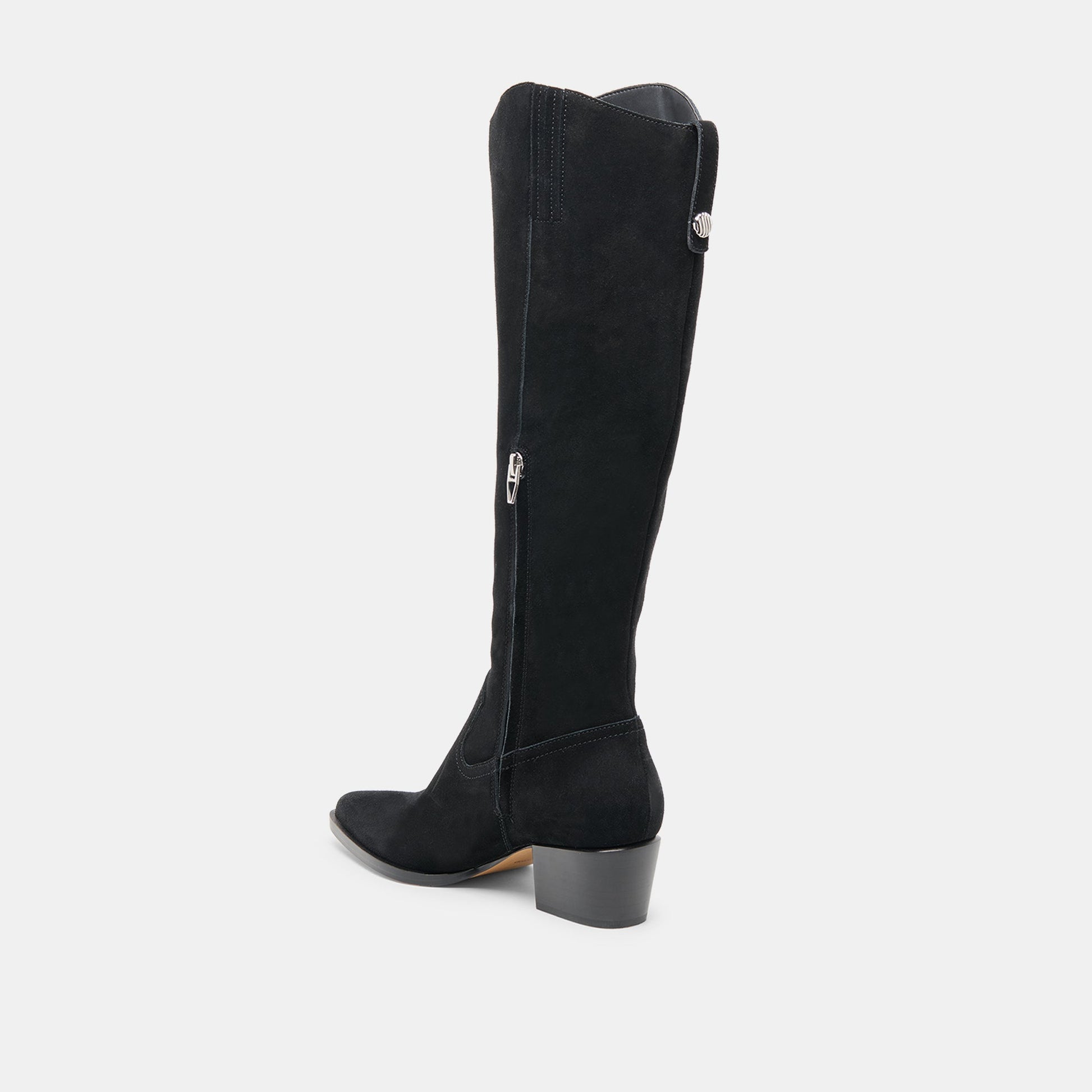 Dolce Vita Virona H2O Waterproof Onyx Suede Wide Calf Boots
