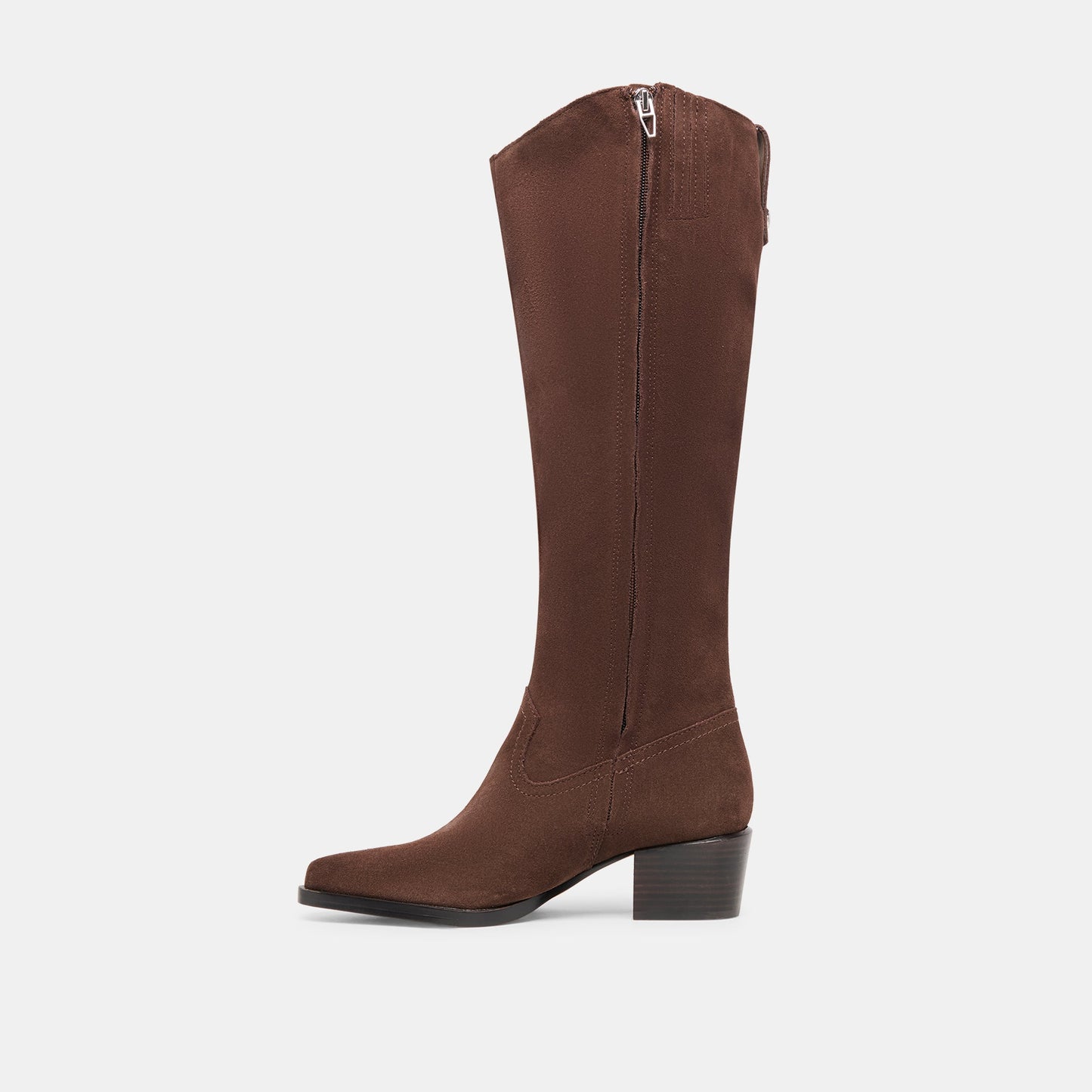 Dolce Vita Virona H2O Waterproof Dk Brown Suede Wide Calf Boots