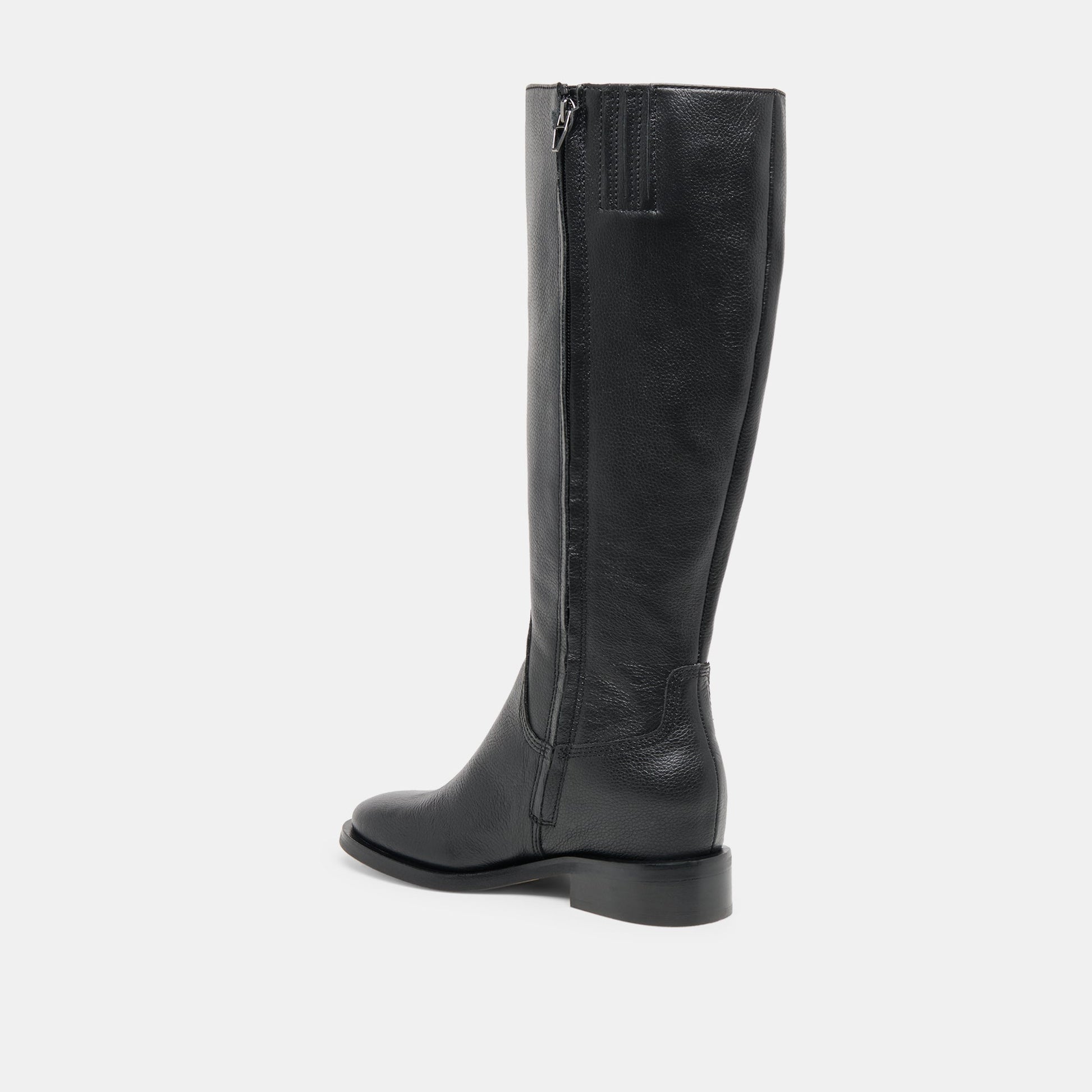 Dolce Vita Kilian H2O Waterproof Black Leather Wide Calf Boots