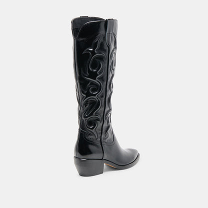 Dolce Vita Mirla Black Leather Boots