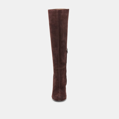 Dolce Vita Hudsin Wide Calf Mahogany Suede Boots