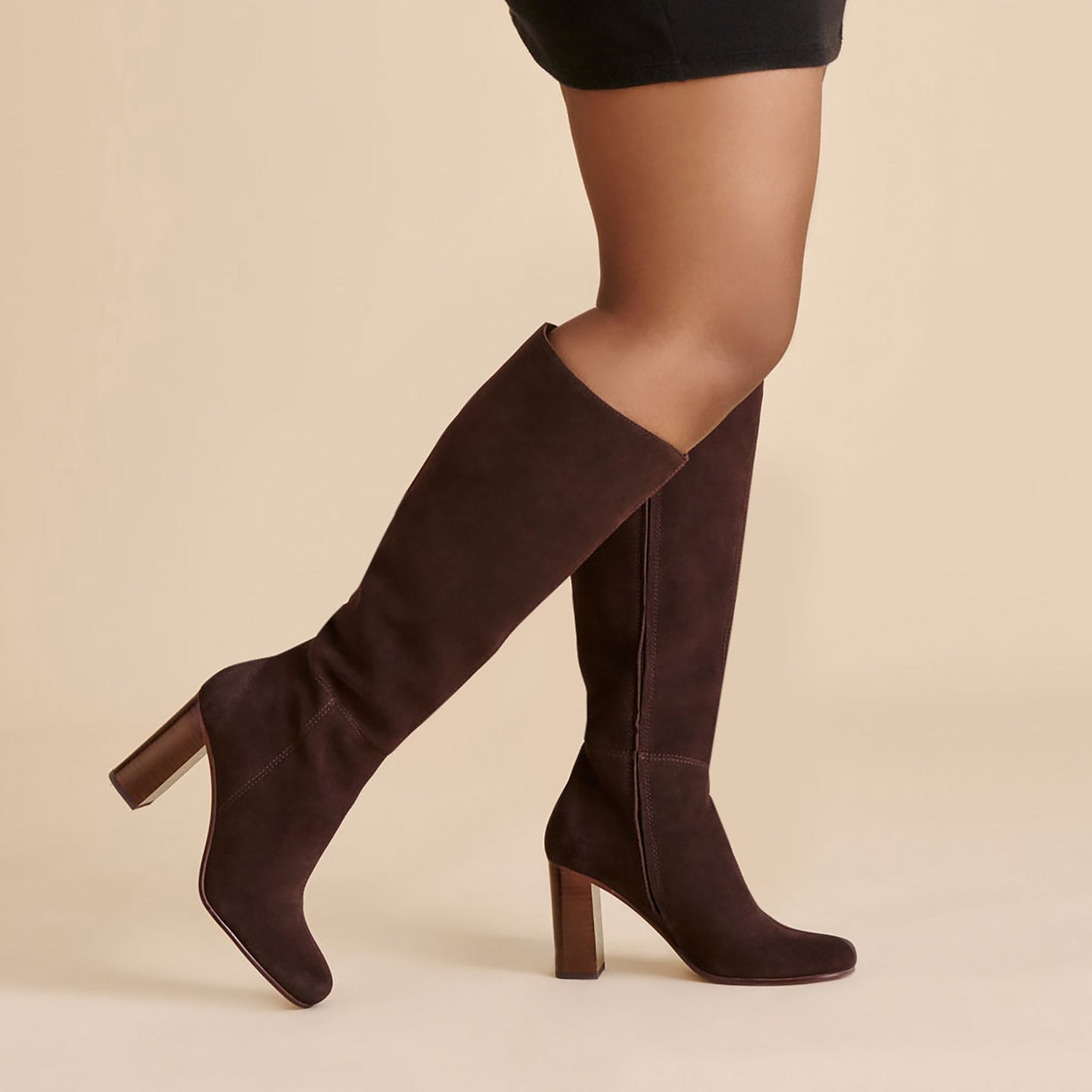 Dolce Vita Hudsin Wide Calf Mahogany Suede Boots