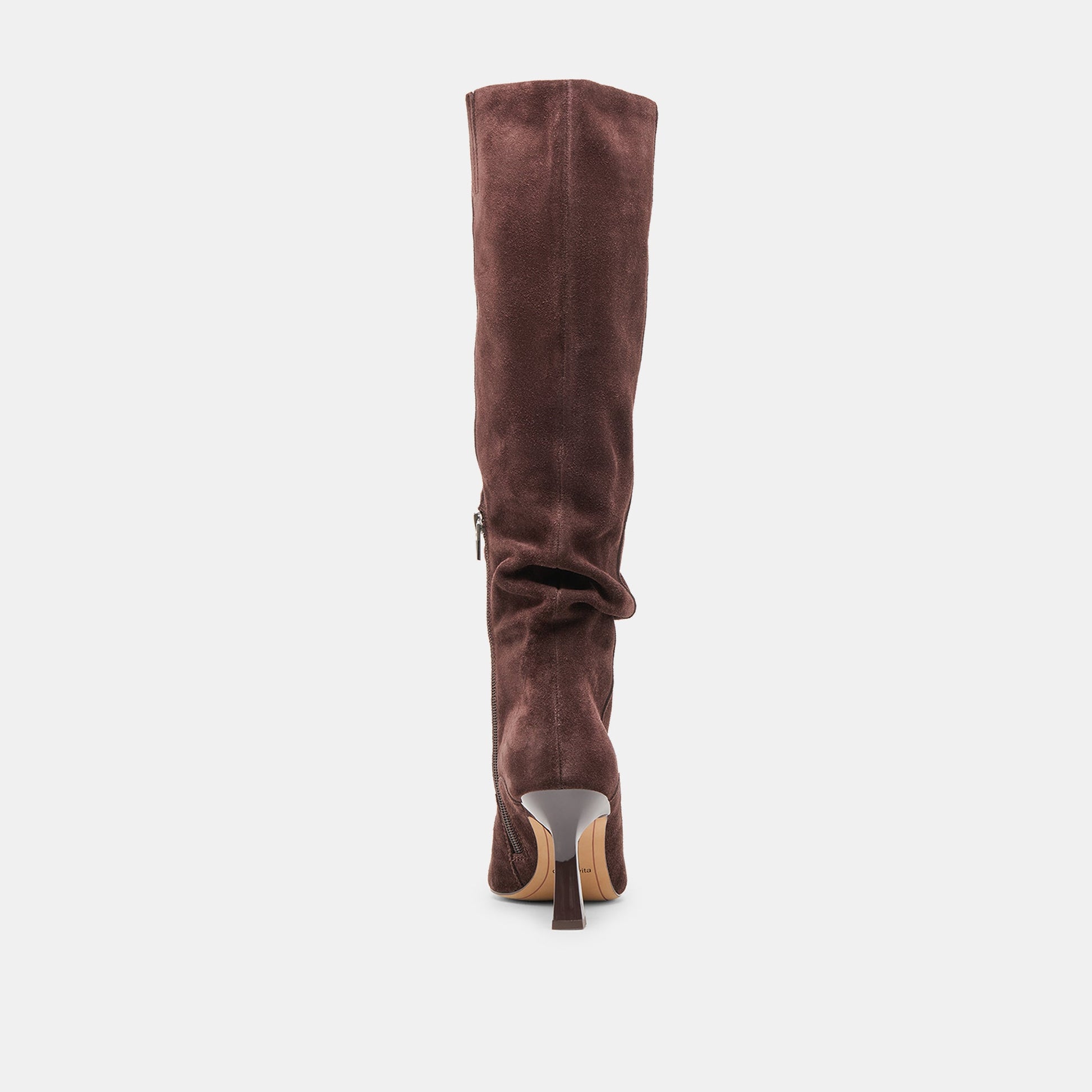 Dolce Vita Lousa Mahogany Suede Wide Calf Boots