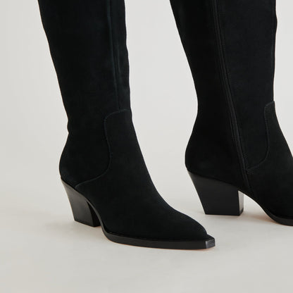 Dolce Vita Raj Boots in Onyx Suede