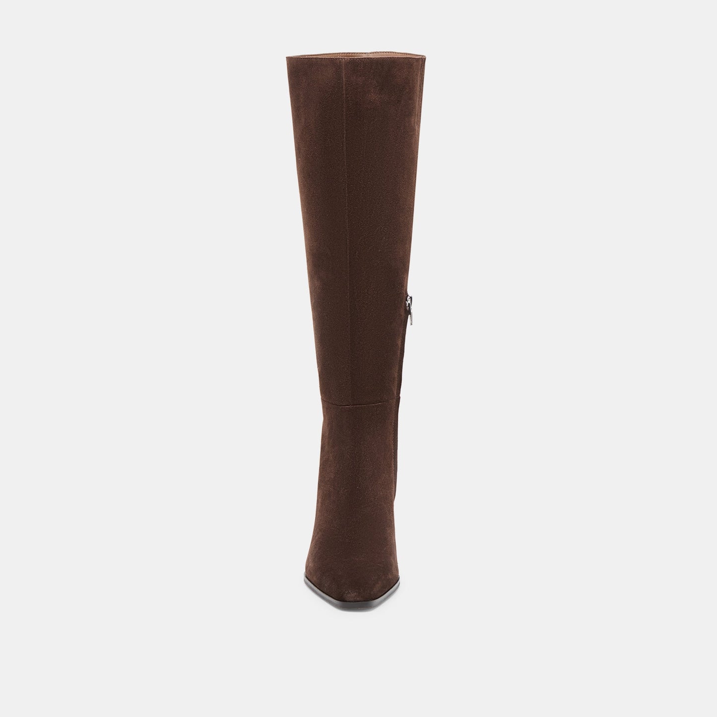 Dolce Vita Emmi Dk Brown Suede Wide Calf Boots