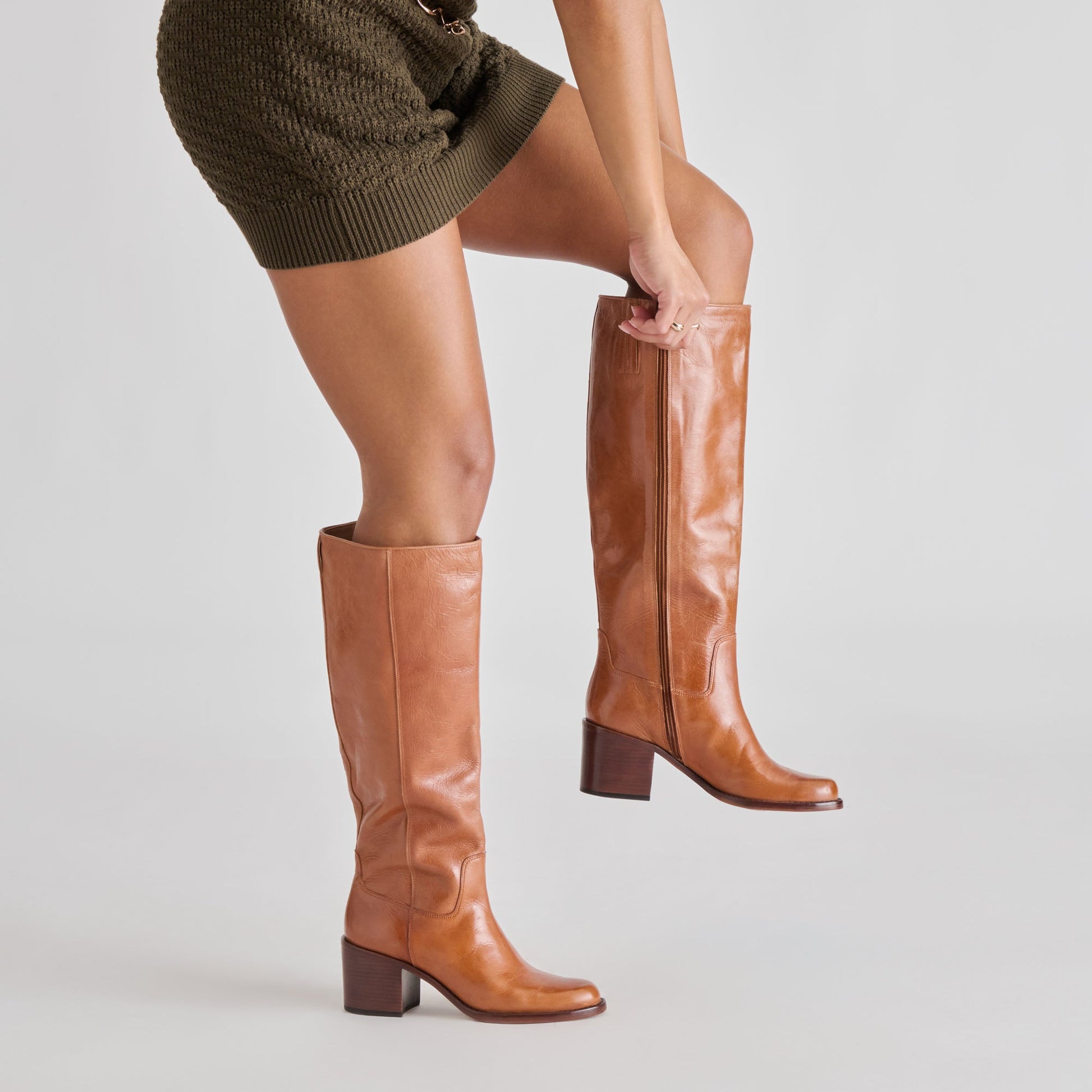 Dolce Vita Lucyle Tan Leather Boots