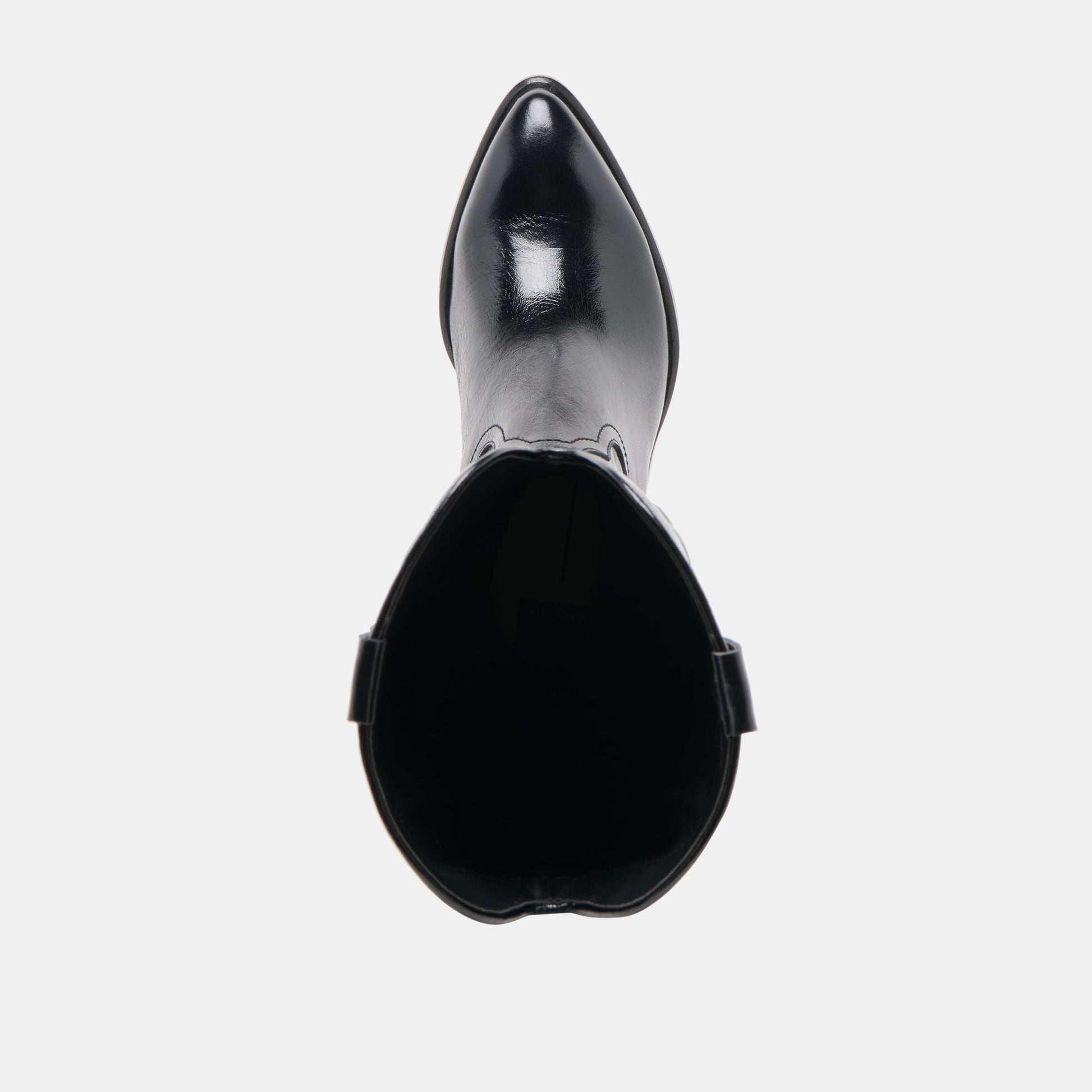 Dolce Vita Mirla Black Leather Extra Wide Calf Boots