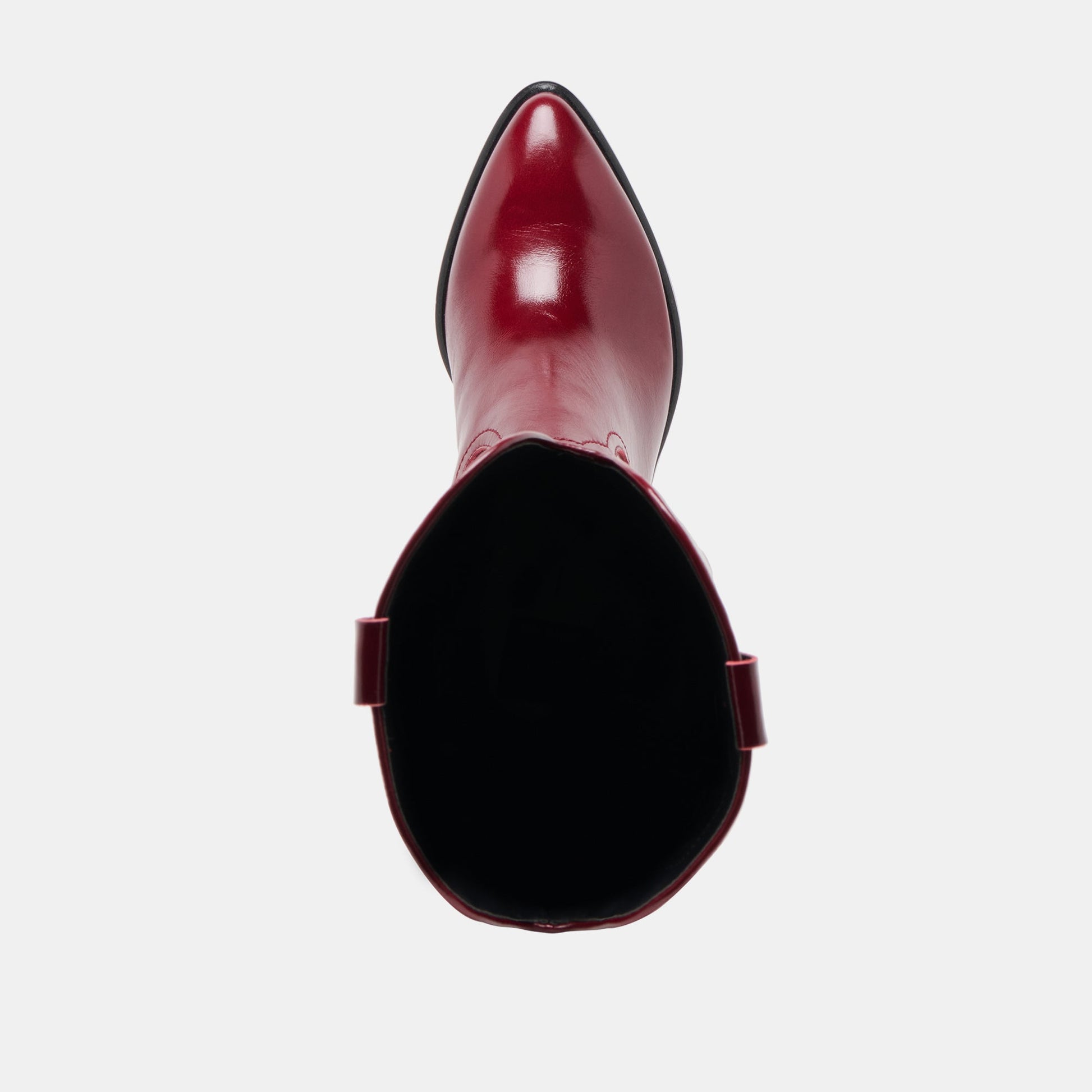 Dolce Vita Mirla Oxblood Leather Wide Calf Boots