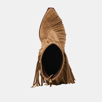 Dolce Vita Torey Chestnut Suede Booties