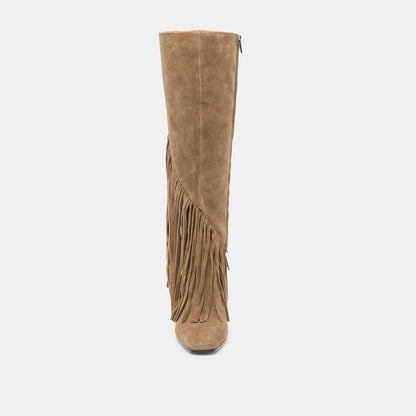 Dolce Vita Giano Olive Suede Boots