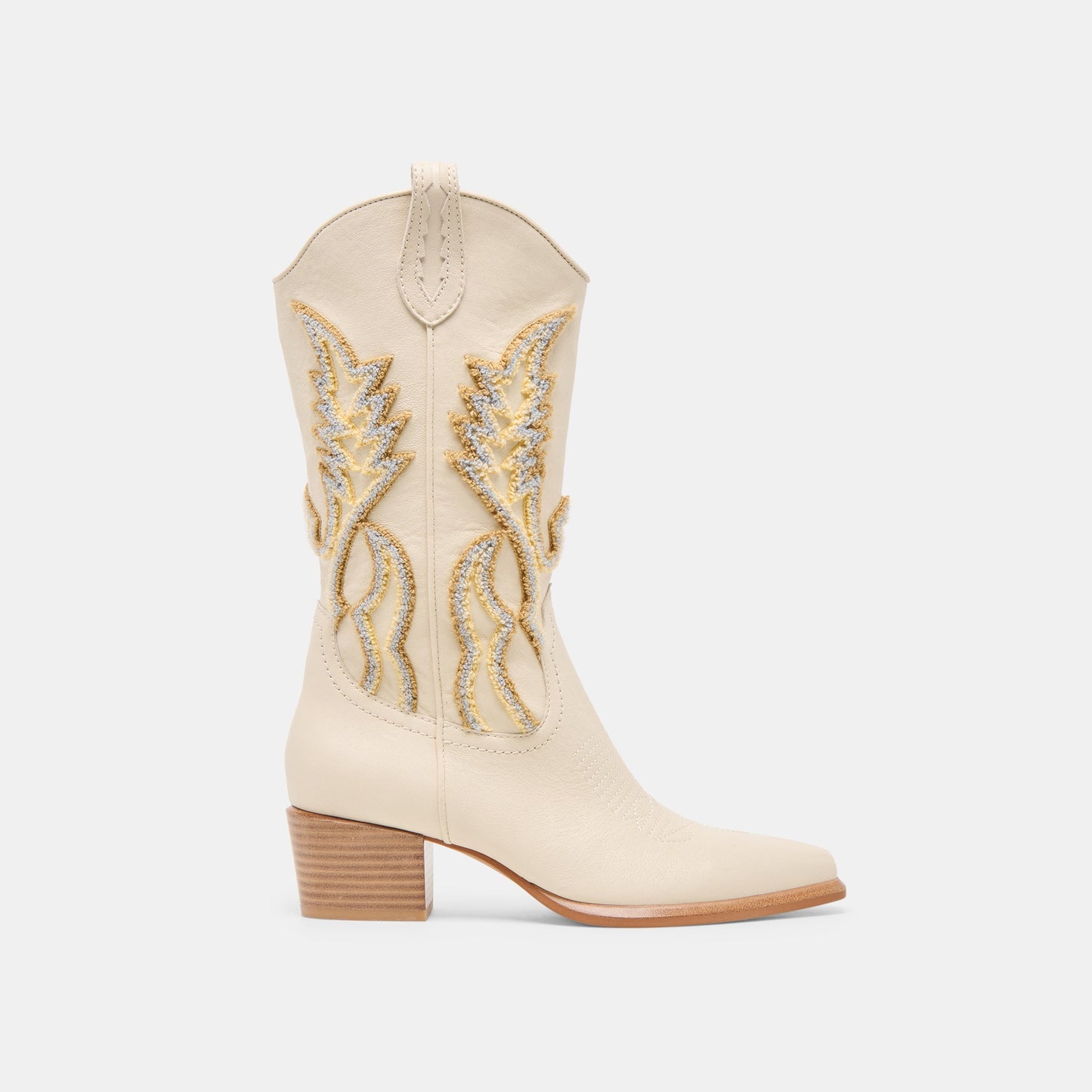 Dolce Vita Vila Ivory Leather Boots