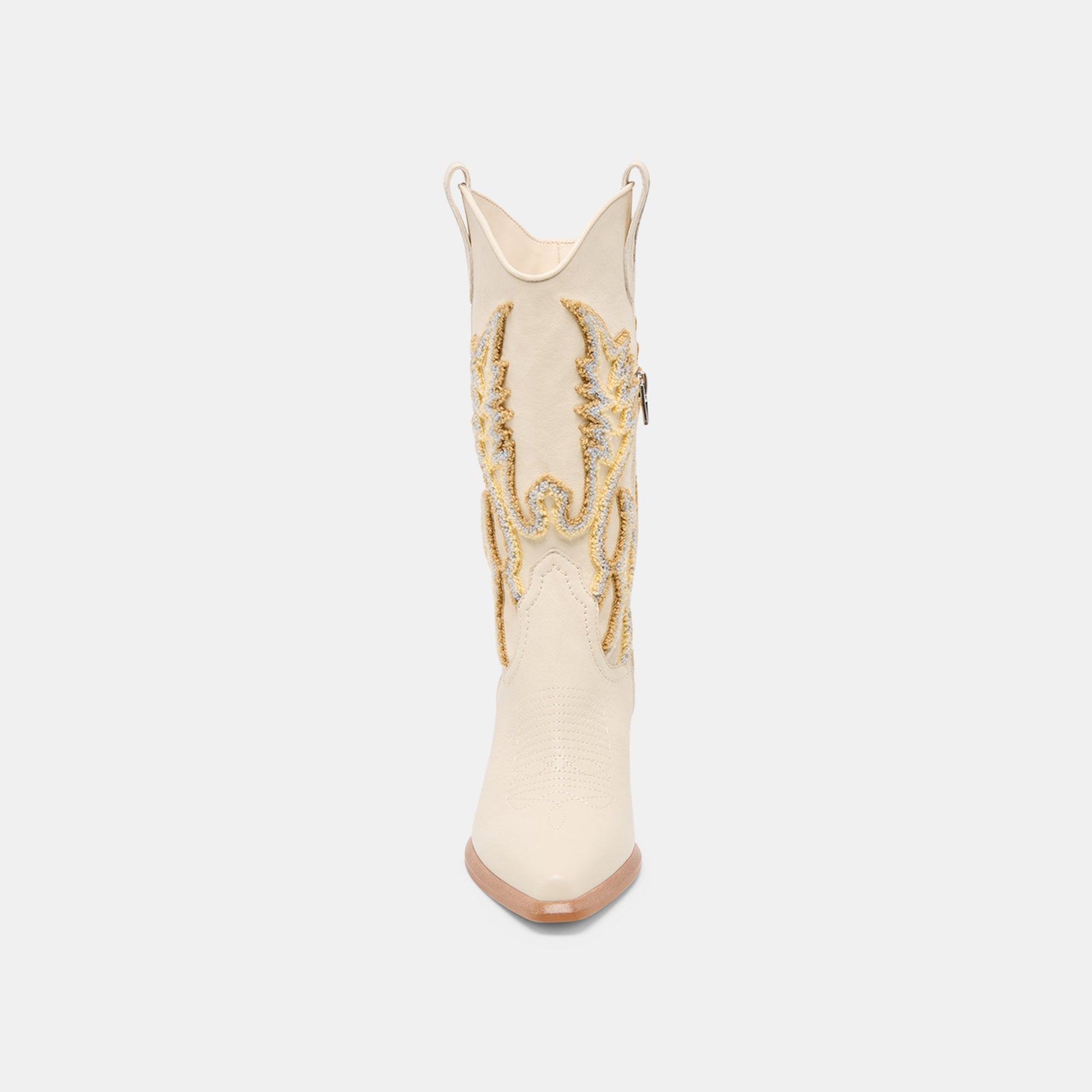 Dolce Vita Vila Ivory Leather Boots