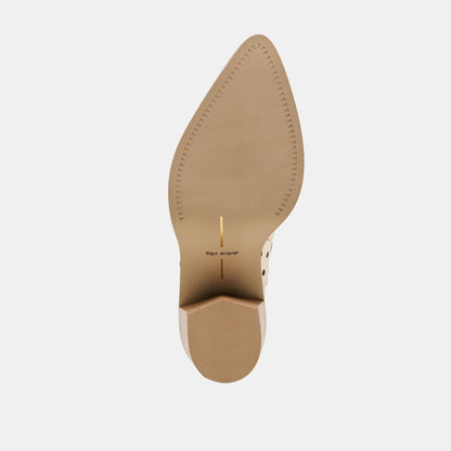 Dolce Vita Zenobi Off White Leather Booties