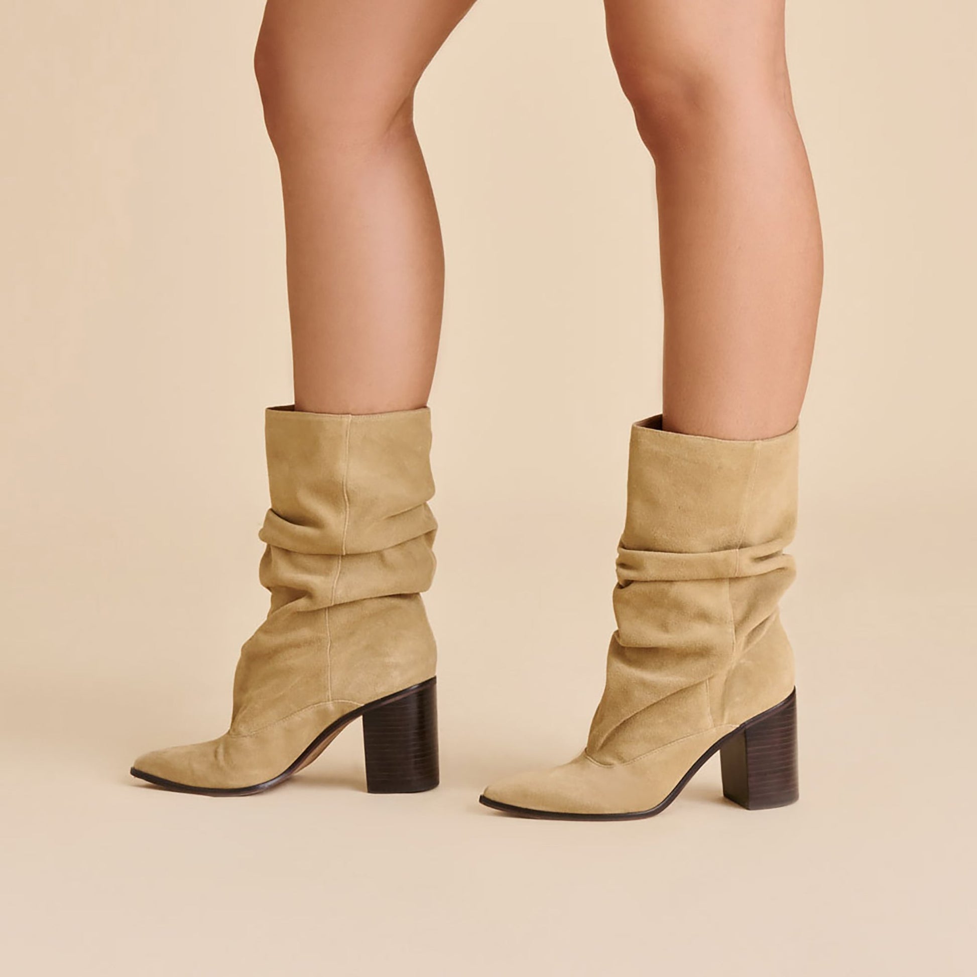 Dolce Vita Talina Dk Taupe Suede Boots