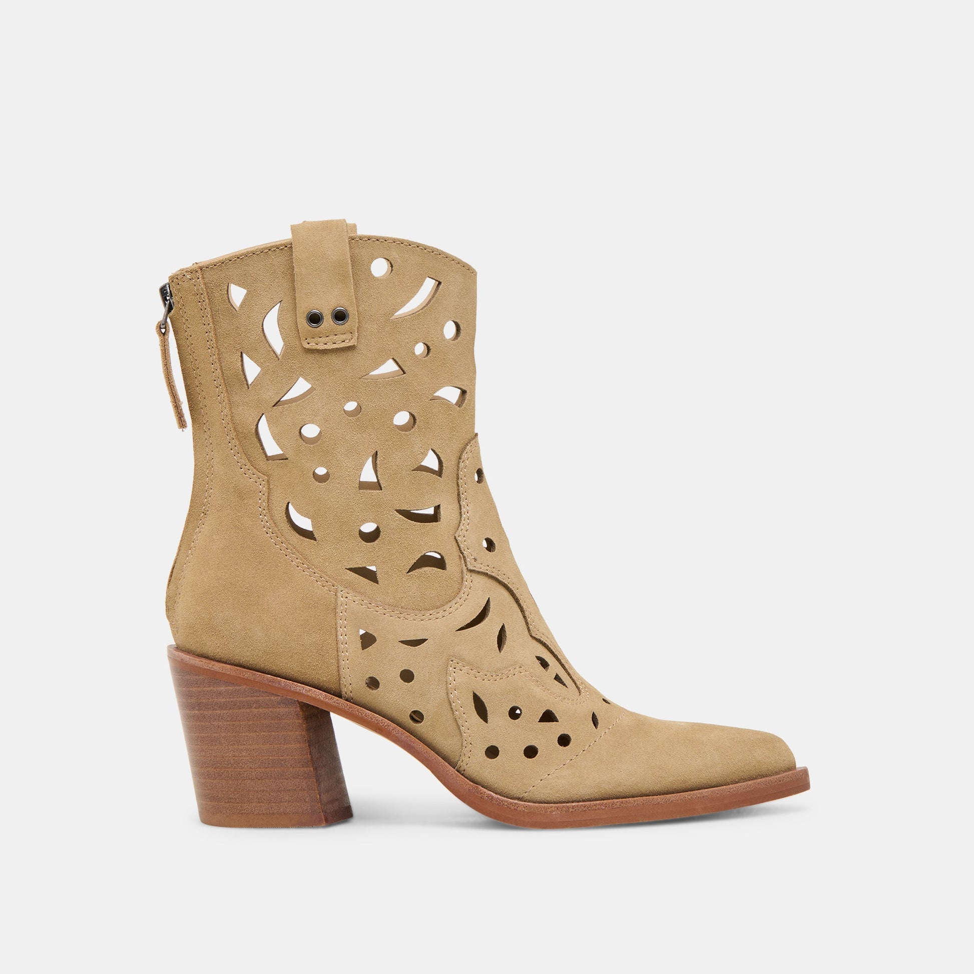 Dolce Vita Zenobi Dk Taupe Suede Booties
