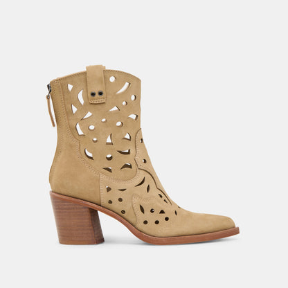 Dolce Vita Zenobi Dk Taupe Suede Booties