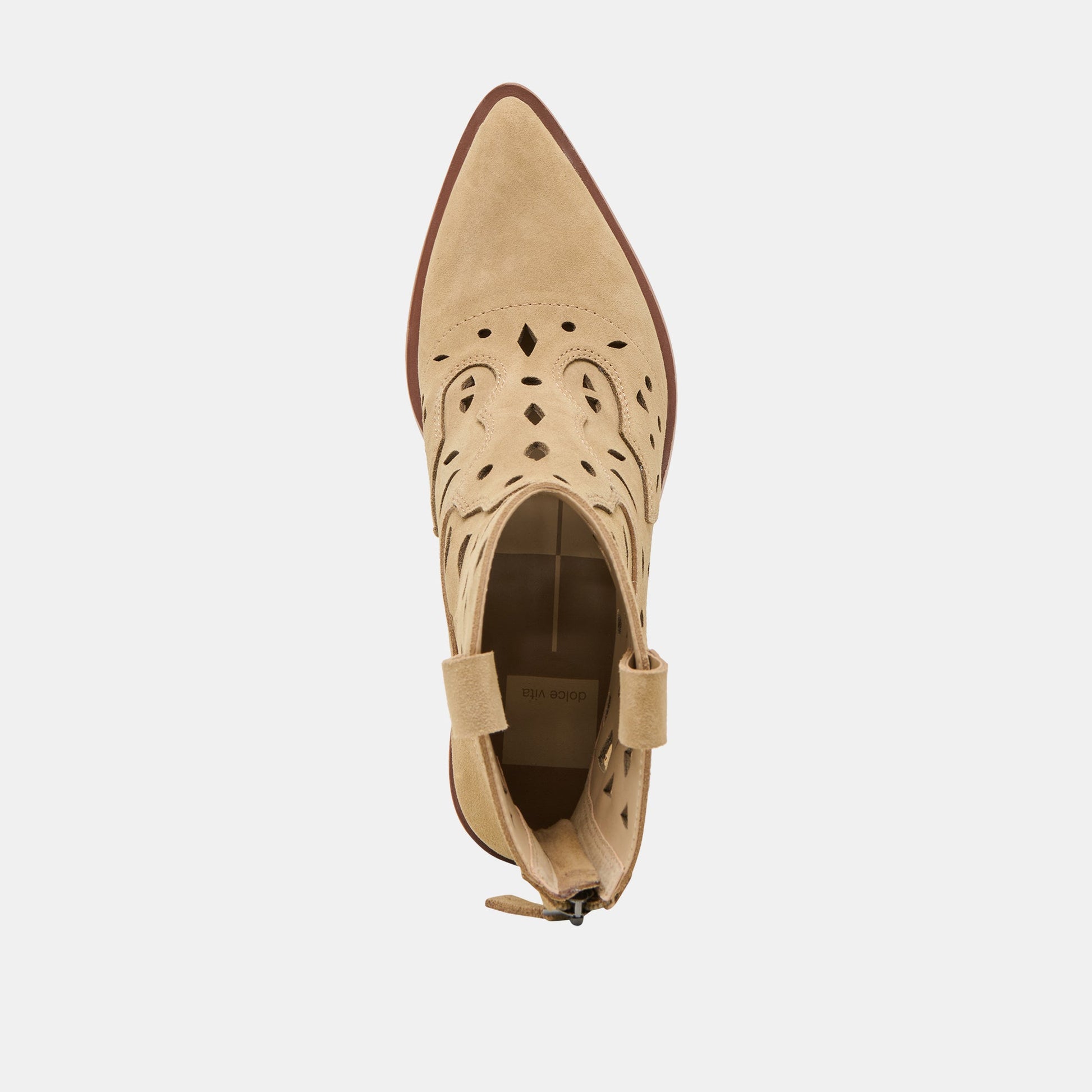 Dolce Vita Zenobi Dk Taupe Suede Booties