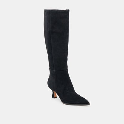 Dolce Vita AUGGIE WIDE CALF BOOTS ONYX SUEDE