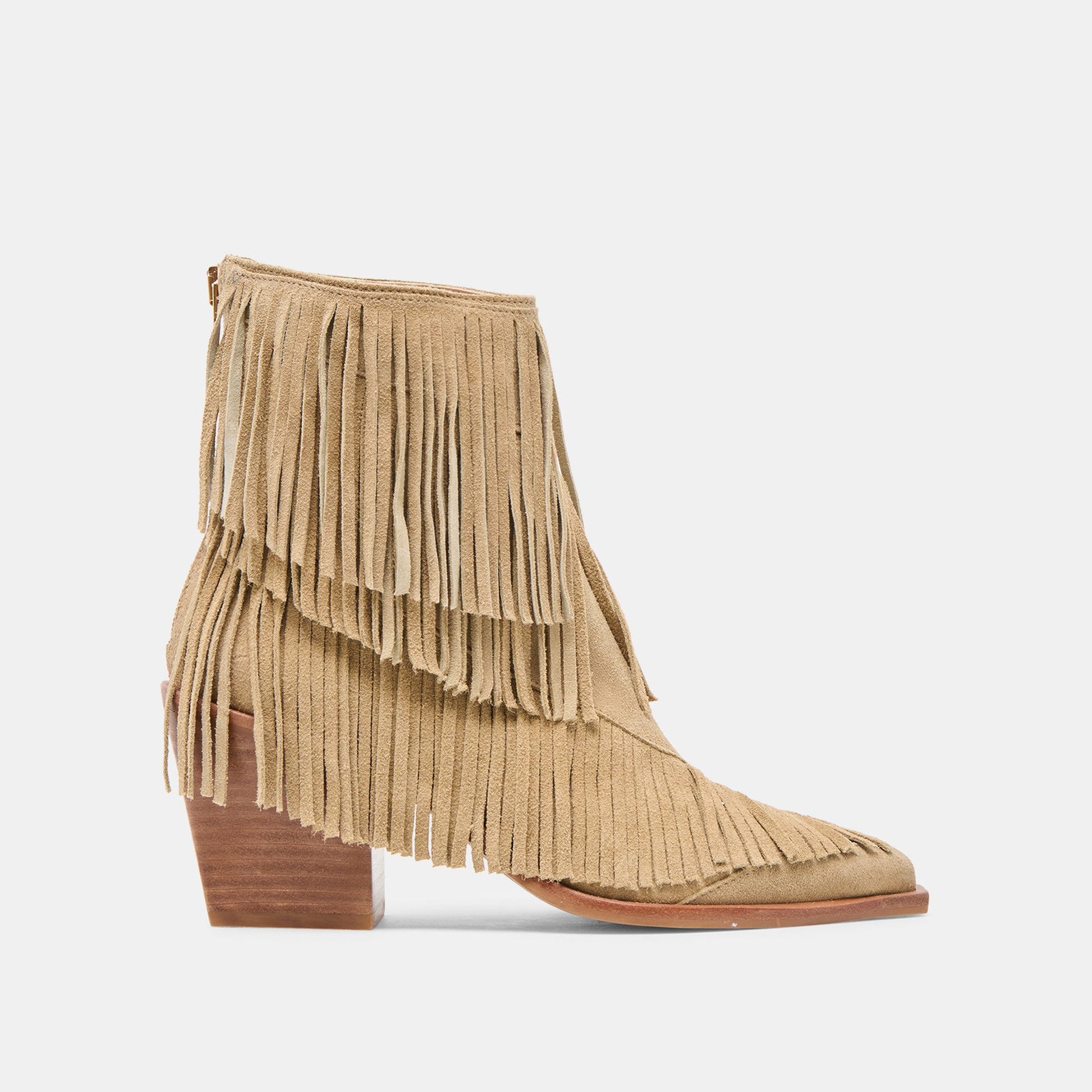 Dolce Vita Torey Dk Taupe Suede Booties